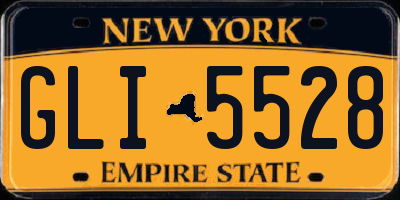 NY license plate GLI5528