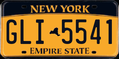 NY license plate GLI5541
