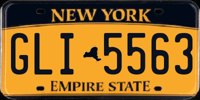NY license plate GLI5563
