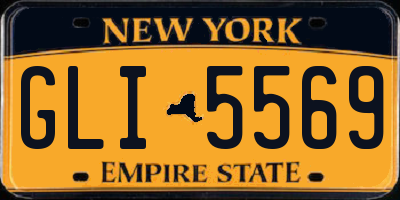 NY license plate GLI5569
