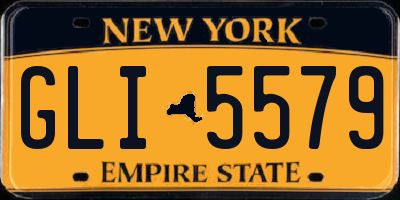 NY license plate GLI5579
