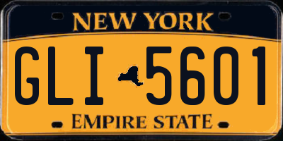 NY license plate GLI5601