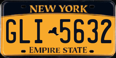 NY license plate GLI5632