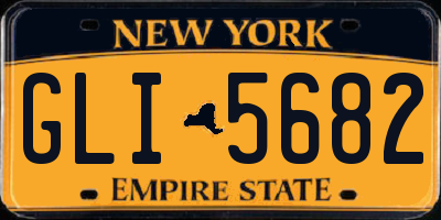 NY license plate GLI5682