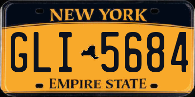 NY license plate GLI5684