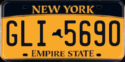 NY license plate GLI5690