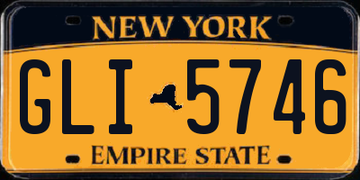 NY license plate GLI5746