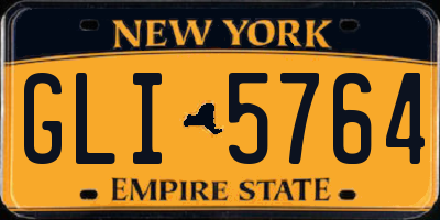 NY license plate GLI5764