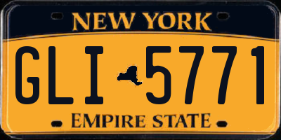 NY license plate GLI5771