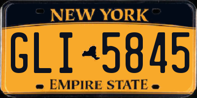 NY license plate GLI5845