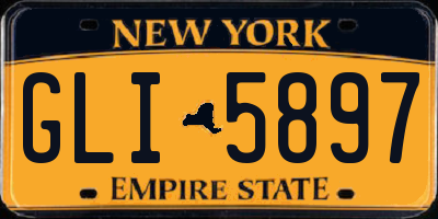 NY license plate GLI5897