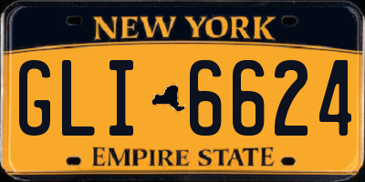 NY license plate GLI6624
