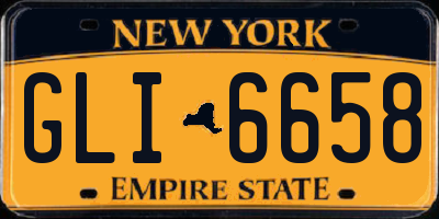 NY license plate GLI6658