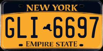 NY license plate GLI6697
