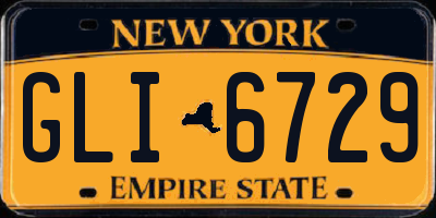 NY license plate GLI6729