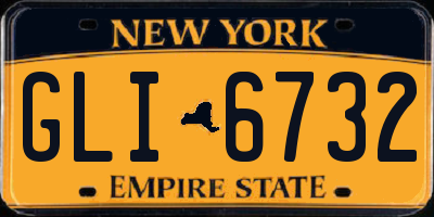 NY license plate GLI6732