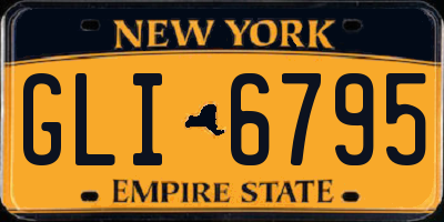 NY license plate GLI6795