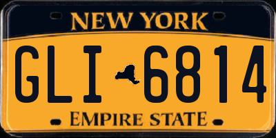 NY license plate GLI6814