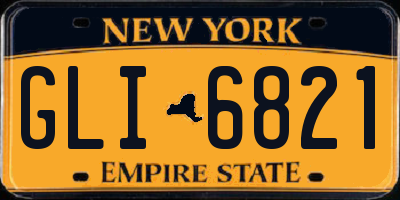 NY license plate GLI6821
