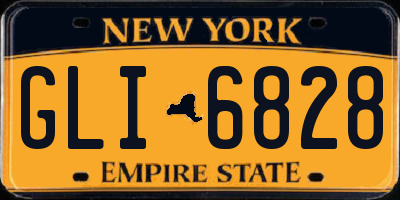 NY license plate GLI6828