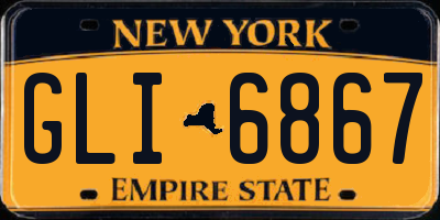 NY license plate GLI6867
