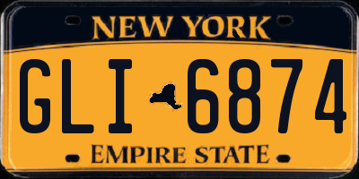 NY license plate GLI6874