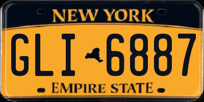 NY license plate GLI6887