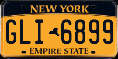 NY license plate GLI6899