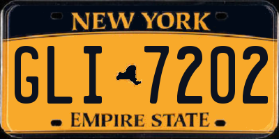 NY license plate GLI7202