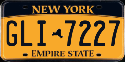 NY license plate GLI7227
