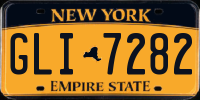 NY license plate GLI7282