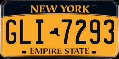 NY license plate GLI7293