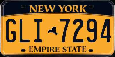NY license plate GLI7294