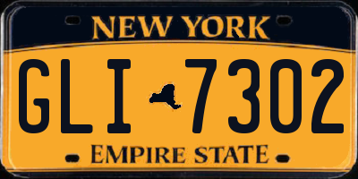NY license plate GLI7302