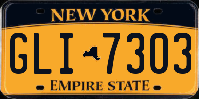 NY license plate GLI7303