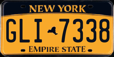 NY license plate GLI7338