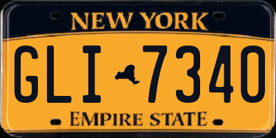 NY license plate GLI7340