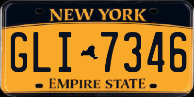 NY license plate GLI7346