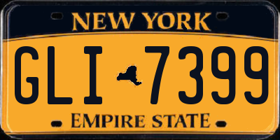 NY license plate GLI7399