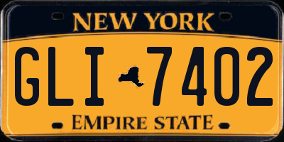NY license plate GLI7402