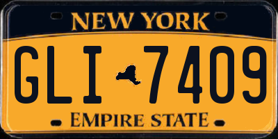 NY license plate GLI7409