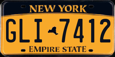 NY license plate GLI7412