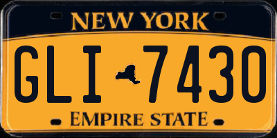 NY license plate GLI7430