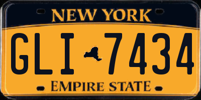 NY license plate GLI7434