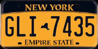 NY license plate GLI7435