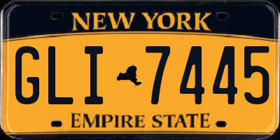 NY license plate GLI7445