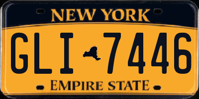 NY license plate GLI7446