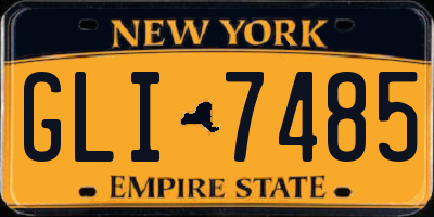 NY license plate GLI7485