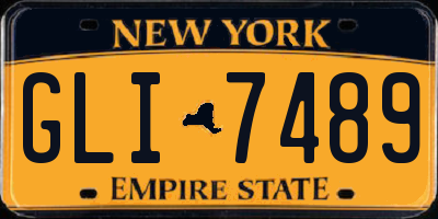 NY license plate GLI7489