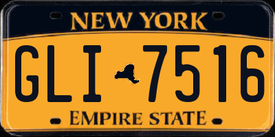 NY license plate GLI7516
